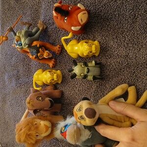 Disney Lion King 2 Simba's Pride Plush Burger King, Mcdonald Happy MEAL TOYS 90s